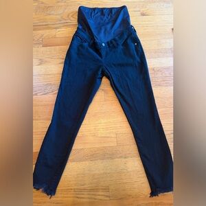 Abercrombie and fitch full panel skinny ankle maternity jeans